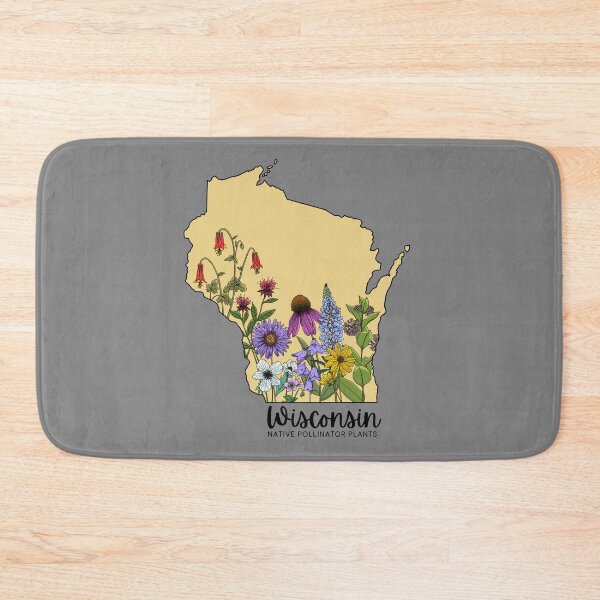 Item preview, Wisconsin Pollinator Plants Yellow designed and sold by OneCreativeBee.