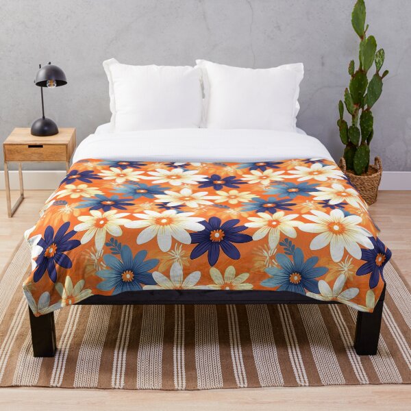Item preview, Watercolour Retro Flowers Seamless Pattern designed and sold by PatternStudios.
