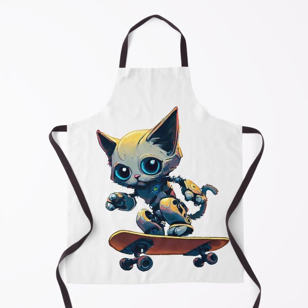 Item preview, Robo-Cat Skateboarder! designed and sold by kukamatsu.