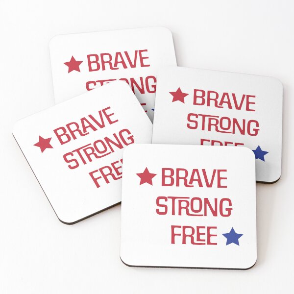 Item preview, Brave, Strong, Free designed and sold by Freshinkshop.