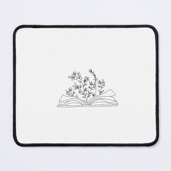 Item preview, Flowers Growing From Book Line art designed and sold by DigiHouse.