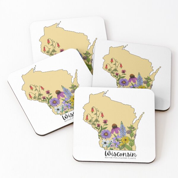 Item preview, Wisconsin Pollinator Plants Yellow designed and sold by OneCreativeBee.