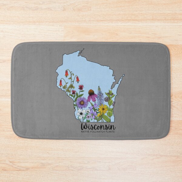Item preview, Wisconsin Pollinator Plants Blue designed and sold by OneCreativeBee.