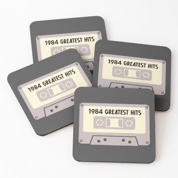 Item preview, Vintage casette tape 1984 Greatest hits birthday gift designed and sold by giftfromheart.
