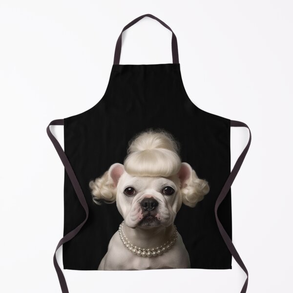 Item preview, Coquette bulldog pearl necklace and brushing designed and sold by Polnorandco.
