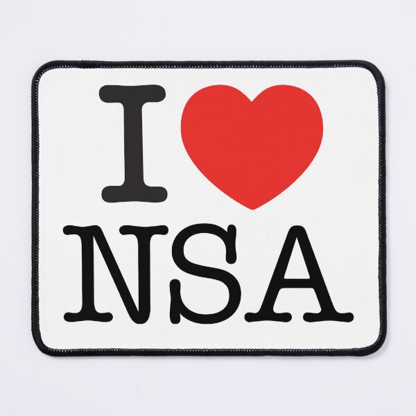Item preview, I Love NSA designed and sold by Nate Ober.