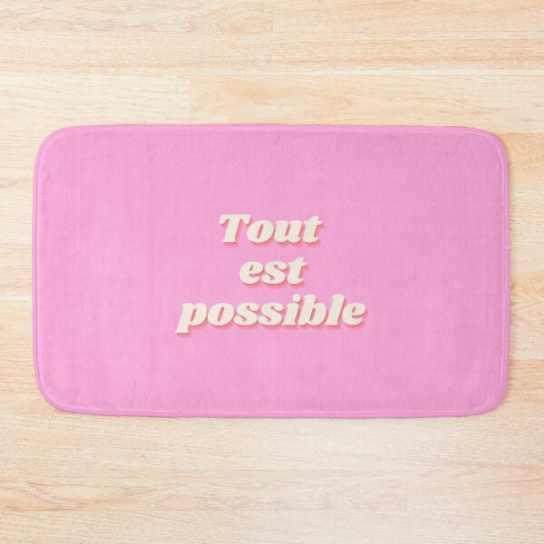 Aperçu de l'œuvre Motivationnel, Inspirant, Affirmation quotidienne, Positif, Rose, Tout est Possible créée et vendue par Magic Love Art Print.