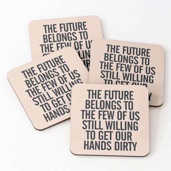 Item preview, Garage banner, Inspirational quote, handwritten typography, future belongs to, get  hands dirty, motivational, man cave designed and sold by Spallutos.