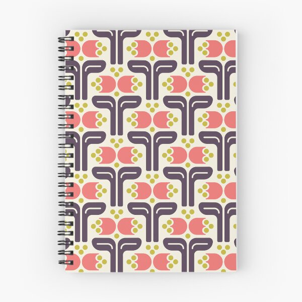 Item preview, KF 0034 F - Retro Vintage Flowers Minimalist 70s Modern Geometric Floral Pattern designed and sold by KhakiFinch.