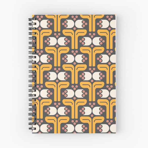 Item preview, KF 0034 G - Retro Vintage Flowers Minimalist 70s Modern Geometric Floral Pattern designed and sold by KhakiFinch.