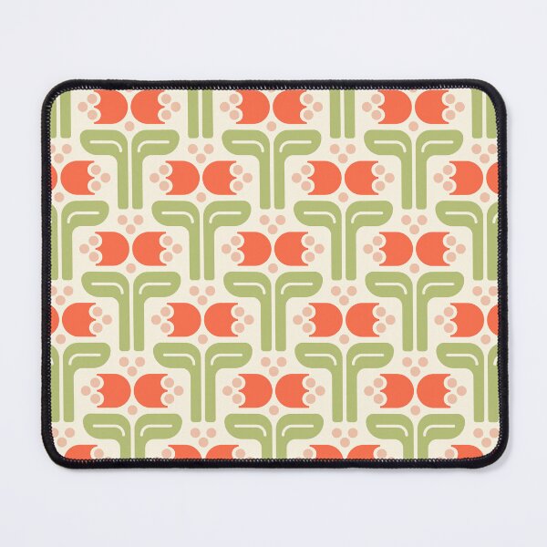 Item preview, KF 0034 H - Retro Vintage Flowers Minimalist 70s Modern Geometric Floral Pattern designed and sold by KhakiFinch.