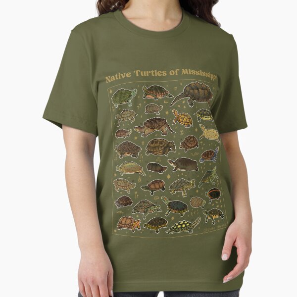 Item preview, Native Turtles of Mississippi (Light Text) designed and sold by Breanna Sanchez.