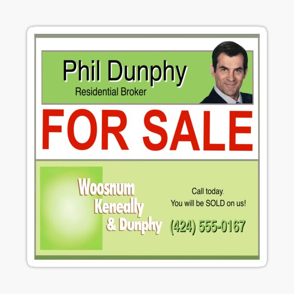 Item preview, Phil Dunphy Real Estate For Sale Sign designed and sold by sjwat.