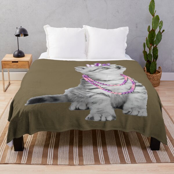Item preview, Cute Kitten Crown Graphic Cat apparel with Pearl Necklace designed and sold by mxfkudremp26.
