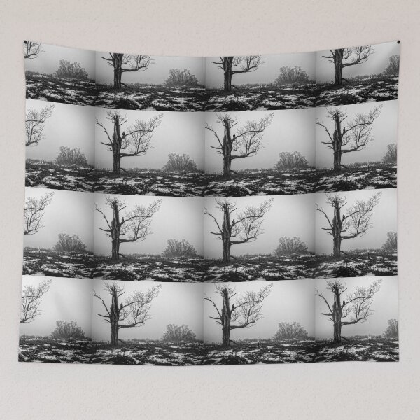 Item preview, Lone Tree In Fog BnW designed and sold by Robert Alsop.