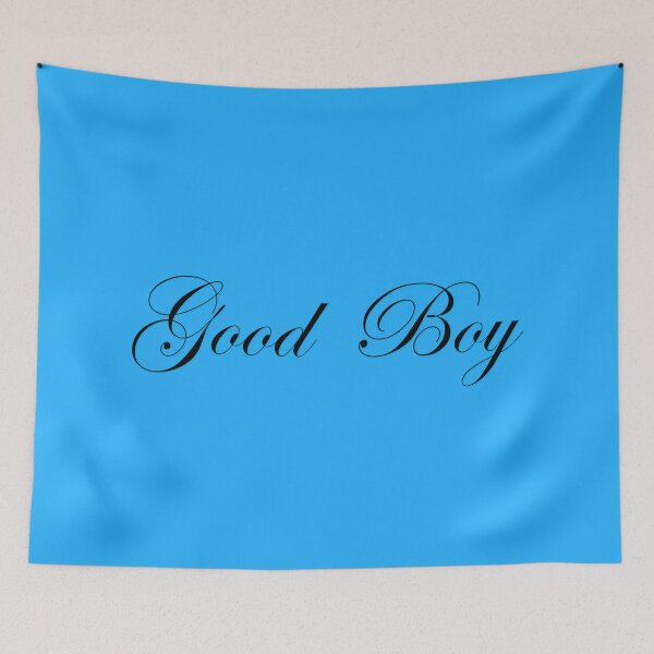Item preview, Good Boy - Black on Cyan designed and sold by TeaseMePleaseMe.