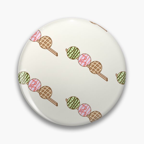 Item preview, Cute strawberry, mint, and chocolate glazed mochi on a stick sticker designed and sold by DozyJov.