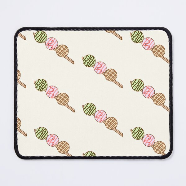 Item preview, Cute strawberry, mint, and chocolate glazed mochi on a stick sticker designed and sold by DozyJov.