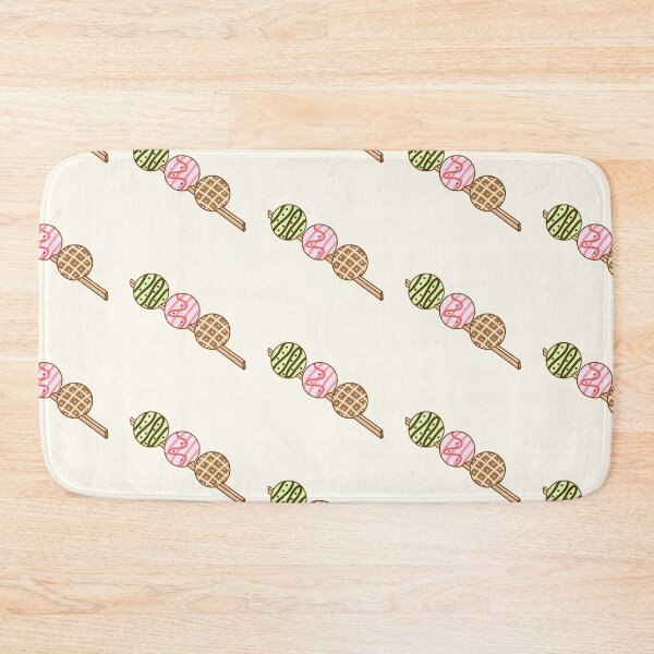Item preview, Cute strawberry, mint, and chocolate glazed mochi on a stick sticker designed and sold by DozyJov.