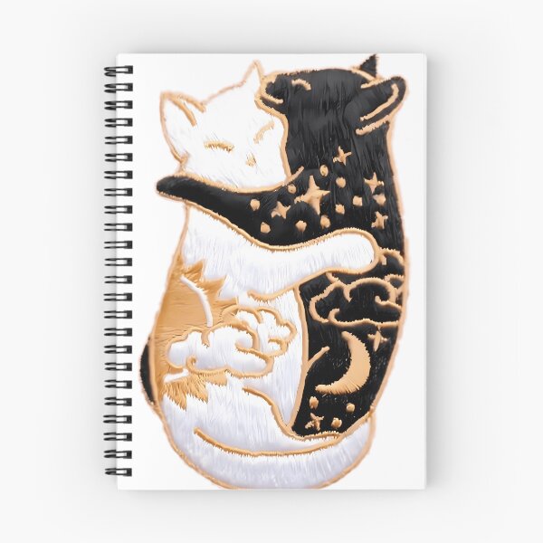 Item preview, Day and Night Hugging Cats designed and sold by Luxurycollins.