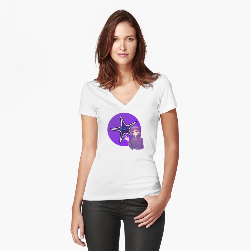 Item preview, Fitted V-Neck T-Shirt designed and sold by GenreVerse.