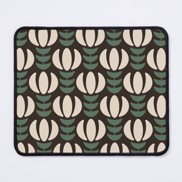 Item preview, KF 0035 E - Retro Vintage Flowers Minimalist 70s Modern Geometric Floral Pattern designed and sold by KhakiFinch.