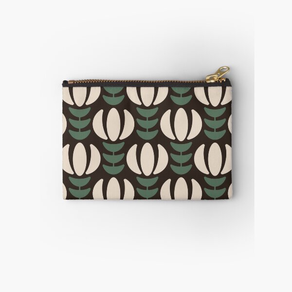Item preview, KF 0035 E - Retro Vintage Flowers Minimalist 70s Modern Geometric Floral Pattern designed and sold by KhakiFinch.