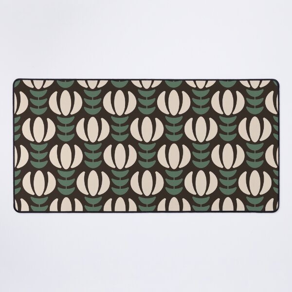 Item preview, KF 0035 E - Retro Vintage Flowers Minimalist 70s Modern Geometric Floral Pattern designed and sold by KhakiFinch.