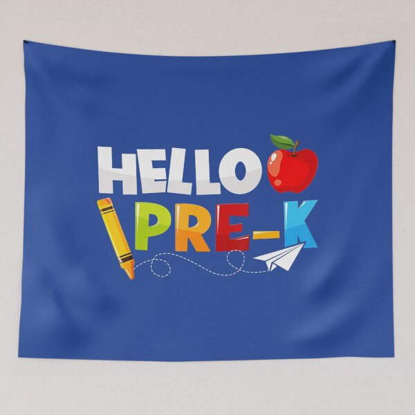 Item preview, Hello Pre-k Back To School Preschool 	 	 Kids Teacher 	 	 designed and sold by dlqasxpjfbu12.