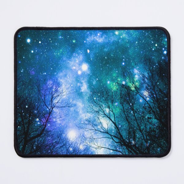 Item preview, Black Trees Blue Teal Space designed and sold by 2sweetsDesign.