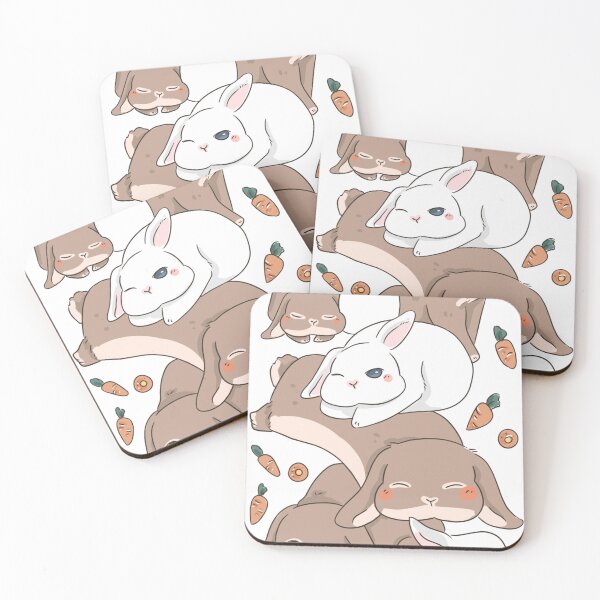 Item preview, Bailey and Claude Snuggle Couple Rabbit | Bunniesmee  designed and sold by bunniesmee.
