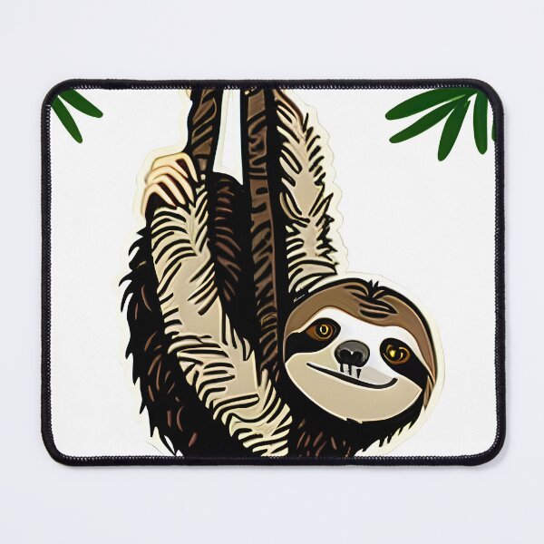 Item preview, Playful Sloth on a Rope designed and sold by worldofwhisper.