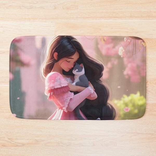 Item preview, Princess and her loyal companion - Princess and little black cat designed and sold by Dreamsinpastel.