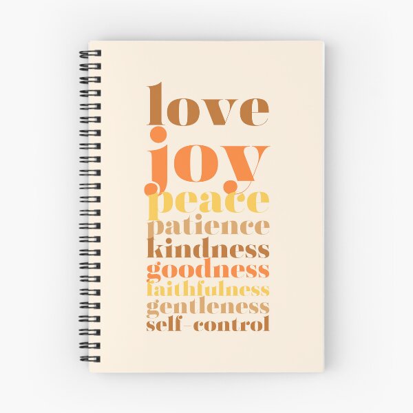 Item preview, Fruits of the Spirit - retro warm colors - bible verse designed and sold by Firmly Planted Prints.