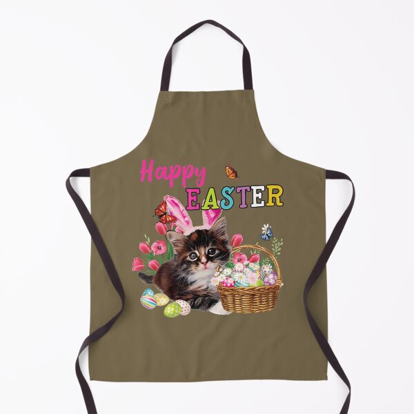 Item preview, Cute Kitten Happy Easter Cat Bunny And Eggs 		 designed and sold by mxfkudremp26.