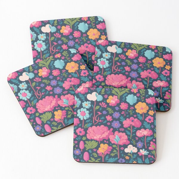 Item preview, Rainbow Cotton-Themed Floral Patterns: Seamless Flowers and Trees designed and sold by cocomikozza.