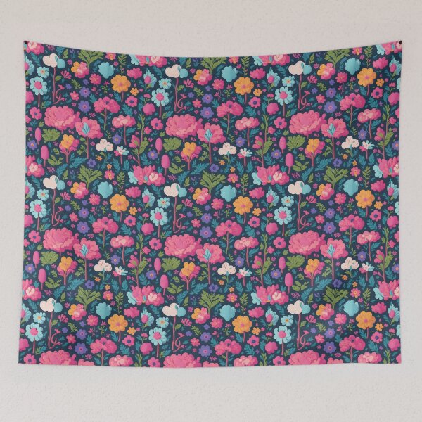 Item preview, Rainbow Cotton-Themed Floral Patterns: Seamless Flowers and Trees designed and sold by cocomikozza.