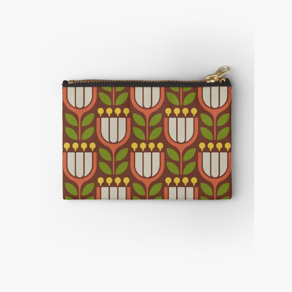 Item preview, KF 0036 H - Retro Vintage Flowers Minimalist 70s Modern Geometric Floral Pattern designed and sold by KhakiFinch.