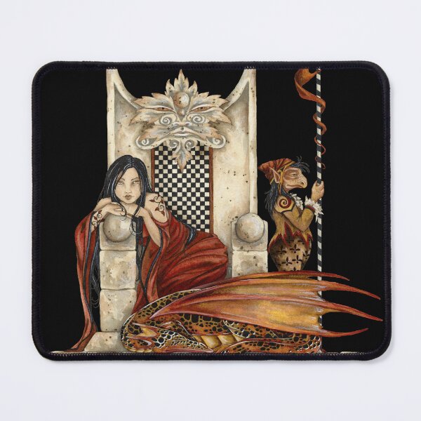 Red Queen on Throne Mouse Pad