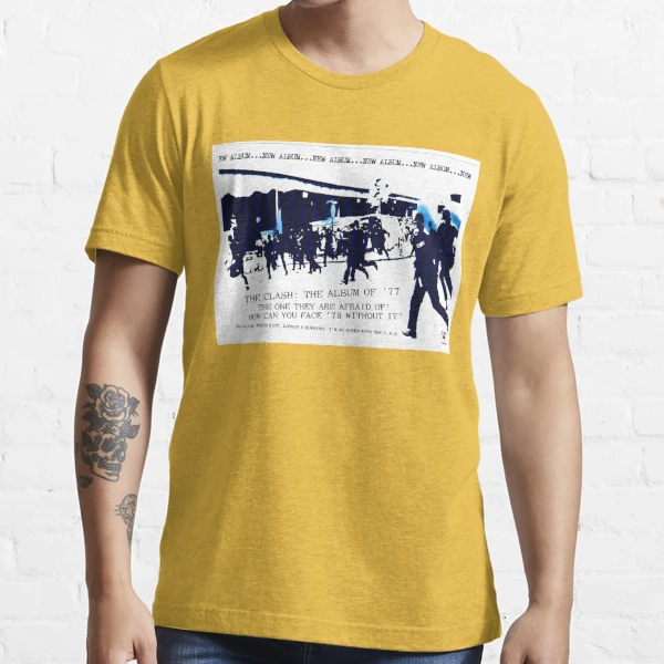Clash 1977 White Riot graphic tshirt | Essential T-Shirt