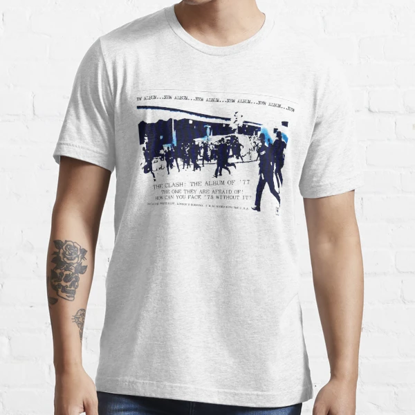 Clash 1977 White Riot graphic tshirt | Essential T-Shirt