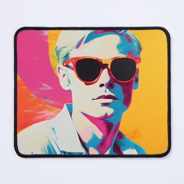 Item preview, Hello Summer: Vintage Pop Art Inspired Cool Gentleman in Sunglasses Embracing Summer Vibes designed and sold by Evelyn Carter.