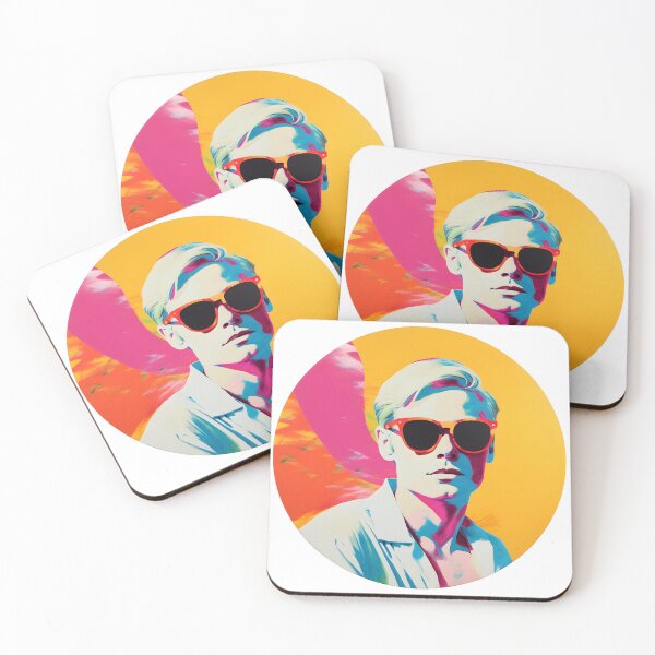 Item preview, Hello Summer: Vintage Pop Art Inspired Cool Gentleman in Sunglasses Embracing Summer Vibes designed and sold by Evelyn  Carter.