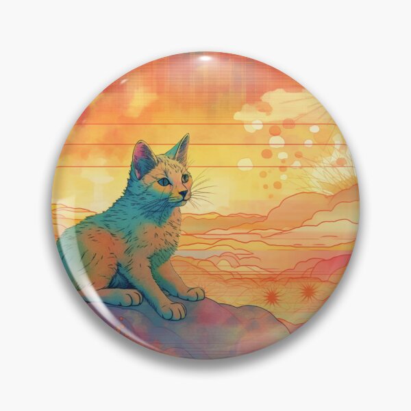 Item preview, Summertime Cat Enjoying Outside For Summer Solstice With Colorful Background With Nature Scene With Cat Being Cute For Pet Owner Who Loves designed and sold by NewOtaku64.