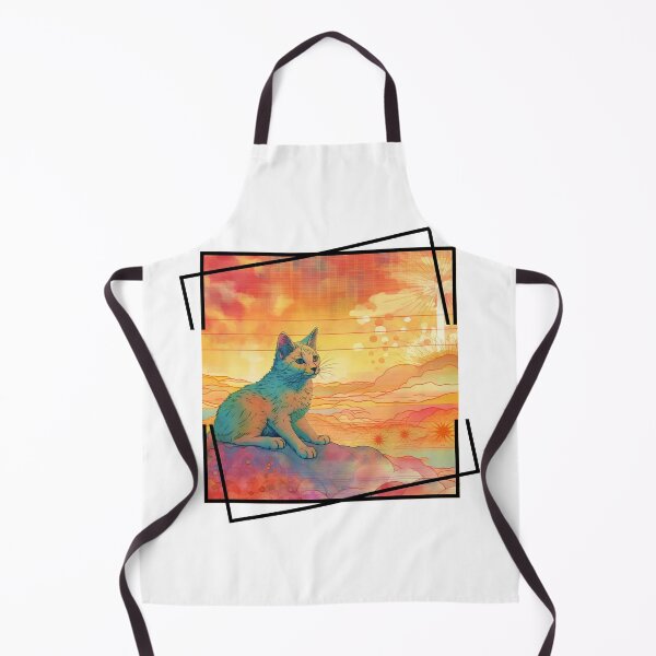 Item preview, Summertime Cat Enjoying Outside For Summer Solstice With Colorful Background With Nature Scene With Cat Being Cute For Pet Owner Who Loves designed and sold by NewOtaku64.