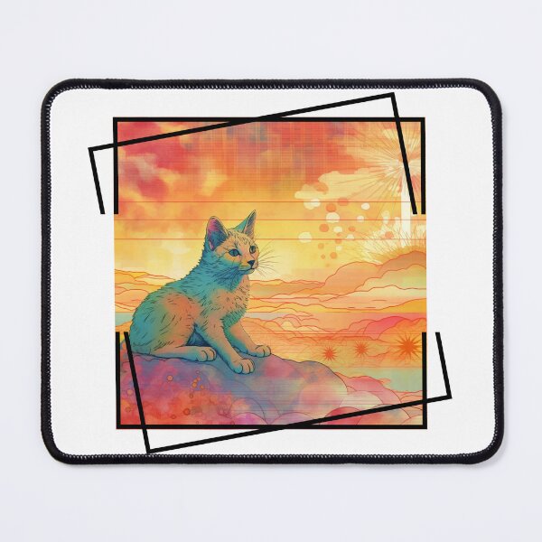 Item preview, Summertime Cat Enjoying Outside For Summer Solstice With Colorful Background With Nature Scene With Cat Being Cute For Pet Owner Who Loves designed and sold by NewOtaku64.