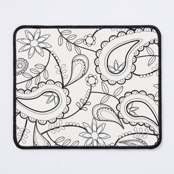 Item preview, Black line paisley designed and sold by zed1967.