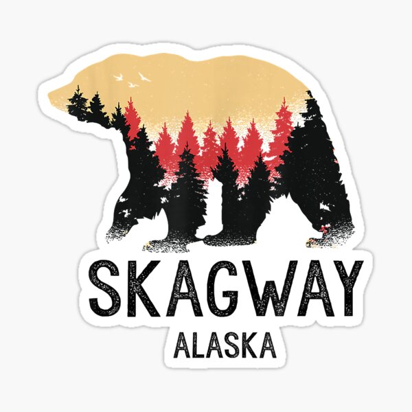 Aperçu de l'œuvre Skagway Alaska Vintage Grizzly Bear Nature Souvenir Cadeau créée et vendue par PaulDCepeda.