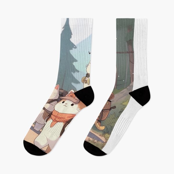 Item preview, Cartoon Cats Are Going Trekking (Anime) designed and sold by BDMeow.