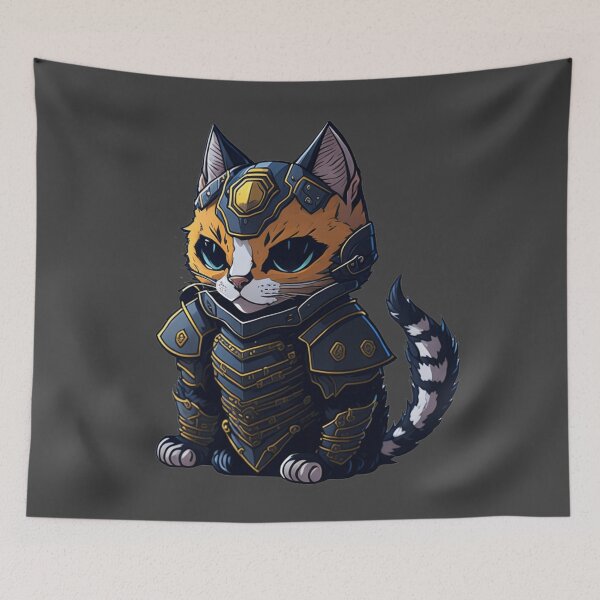 Item preview, Cat in Armor Art designed and sold by YrtemmyS.